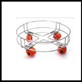 CYLINDER TROLLEY (LIGHT) Wired silver *14'' 14'' 6''